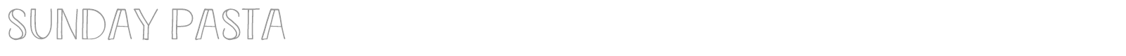 Sunday Pasta font preview